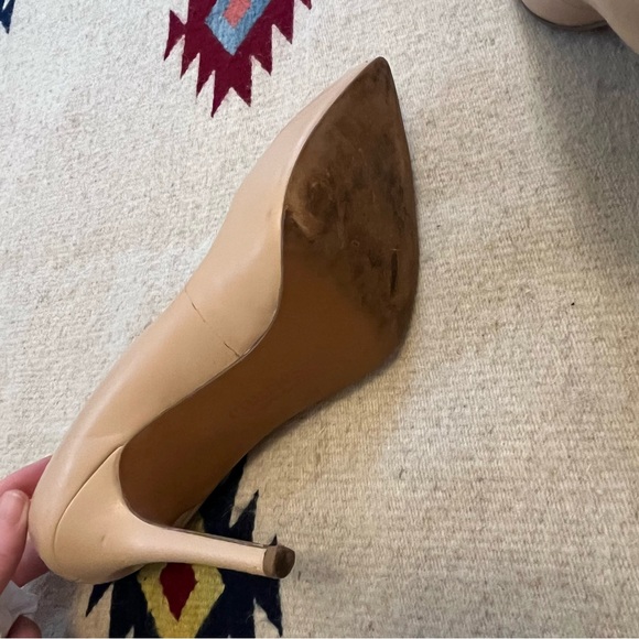 Charles David Nude Pointy Toe Heel Pump Stiletto Size 9 - Picture 5 of 11